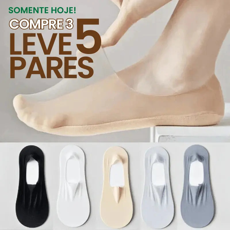 Meias Ortopédicas Invisíveis ConfortLife® -  [COMPRE 3 LEVE 5]