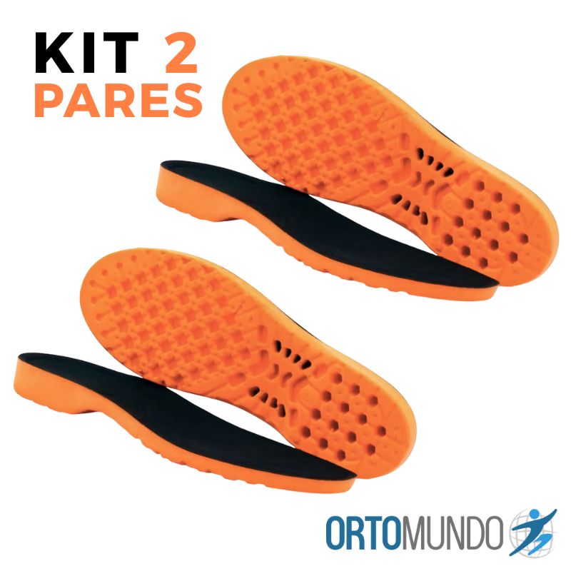 KIT 2 Pares de Palmilha Ortopédica de Gel P.U. - OrtoMundo™